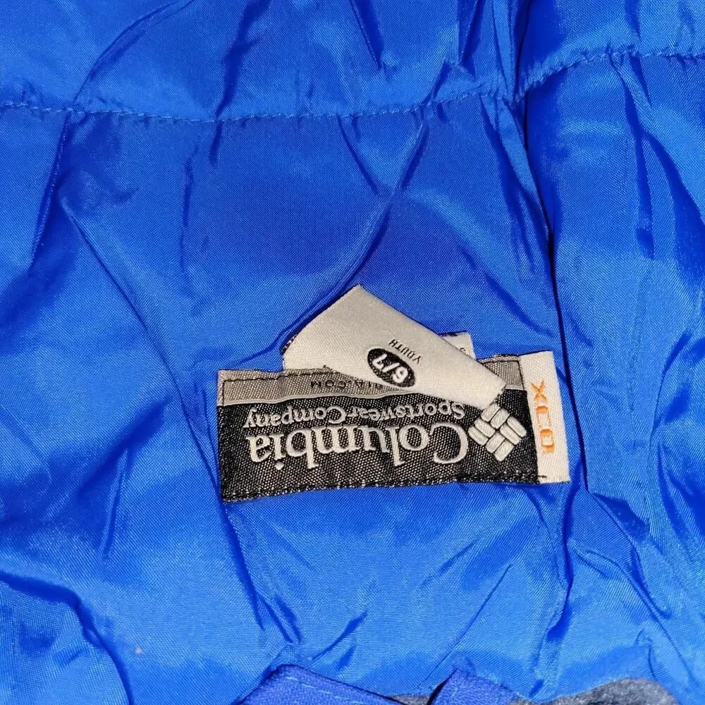 Columbia Coat Jacket Boarding Blue Green 6/7 Coat Youth Child